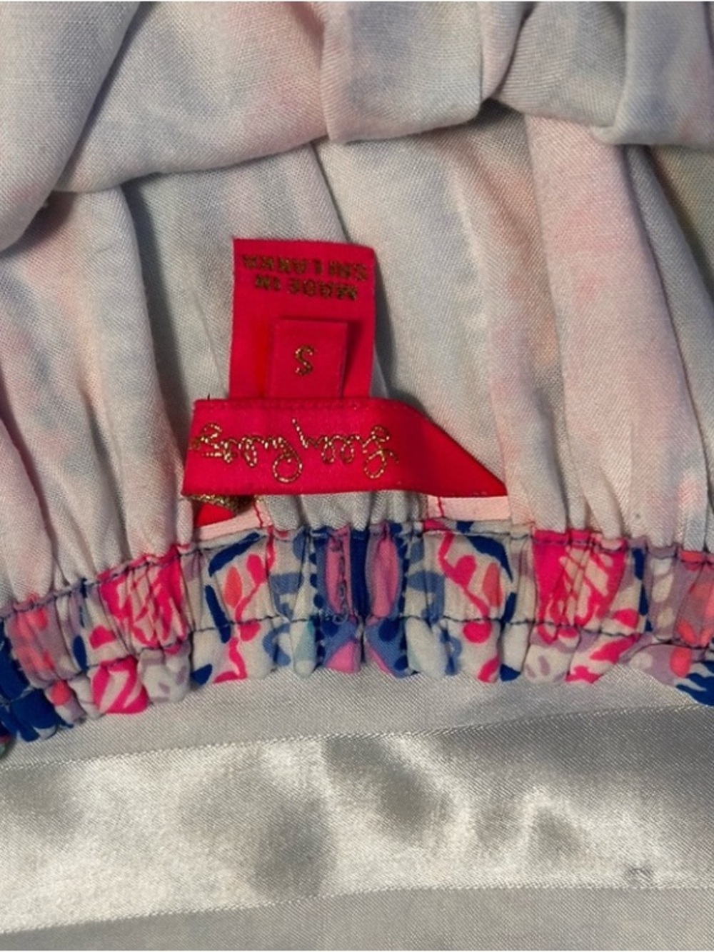 Lilly Pulitzer Blue & Pink Off-Shoulder Printed Tunic - Picture 5 of 5